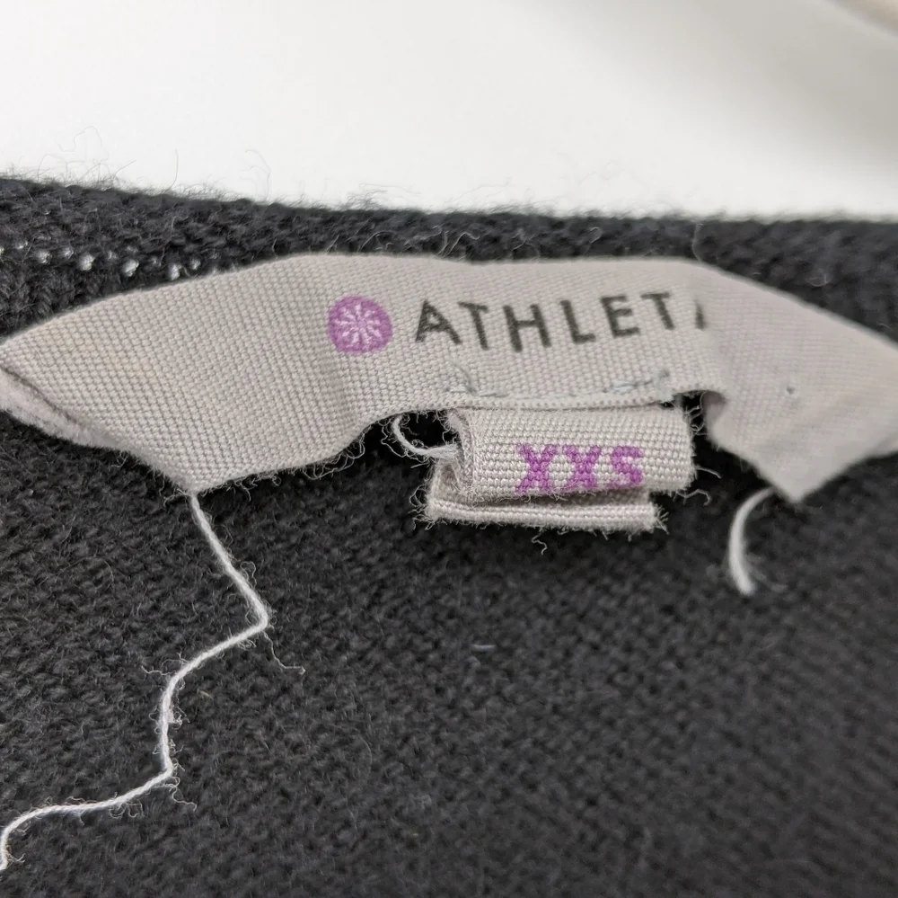 Athleta Wool Blend Knit Pullover Brindle Sweater Marled Long Sleeve Thumb Holes - Picture 3 of 14